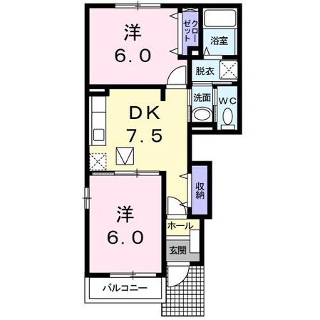 ゼファーIIの物件間取画像